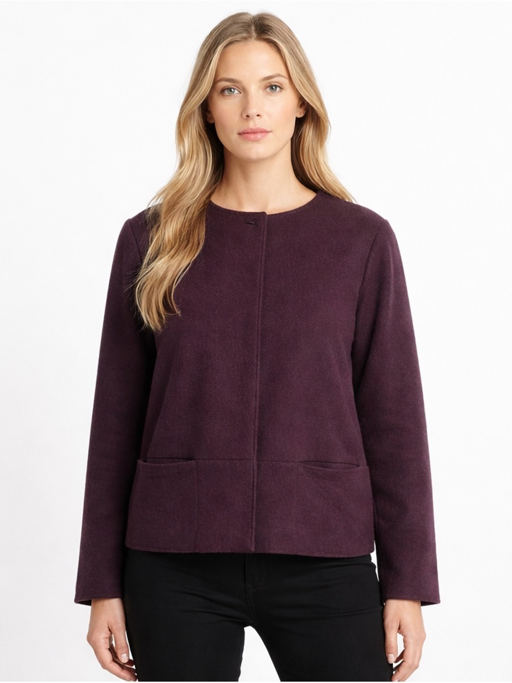 Lilla P Felted Jacket Winterberry Size Medium‎ New with Tags